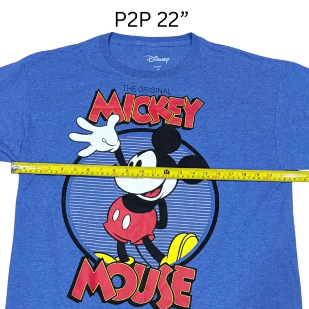 Disney Mickey Mouse The Original Classic Since 1928 Blue T Shirt Men’s L